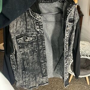 Black jean sweatshirt/jacket